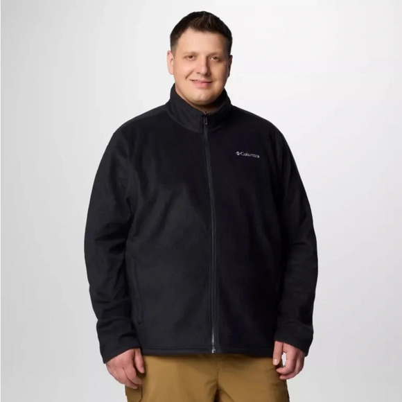 Columbia Interchange Black Zip Fleece Jacket - Picture 1 of 6